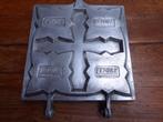 Vintage aluminium tosti ijzer 4 tostis, l’etoille, Antiek en Kunst, Ophalen of Verzenden