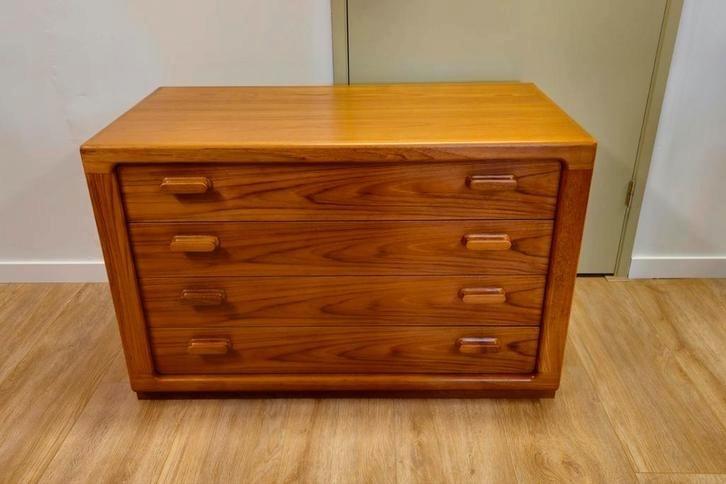 Vintage Deense Ladekast Silkeborg Ladekastje Kast Kastje, Huis en Inrichting, Kasten | Ladekasten, Gebruikt, Minder dan 100 cm