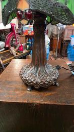 Tiffany lamp met bronzen voet € 150, Ophalen of Verzenden