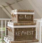 2 mooie Key West manden van Riviera Maison, Ophalen, Zo goed als nieuw, Rond, Riet