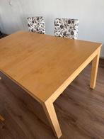 IKEA BJURSTA Extendable Dining Table – Light Wood Color, Ophalen, Gebruikt, 200 cm of meer, 50 tot 100 cm