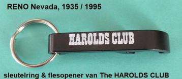 Sleutelring/flesopener, nw. de Harolds Herenclub Reno Nevada beschikbaar voor biedingen