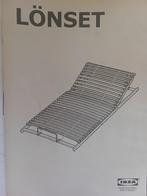 Ikea Lönset handmatig verstelbare bedbodem 80x200, Ophalen, Eenpersoons, Zo goed als nieuw, 80 cm