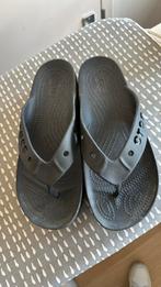 Zwarte crocs slippers met dikke zool 41, Ophalen of Verzenden, Zo goed als nieuw, Zwart