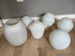 Glazen bollen lampen vintage, Antiek en Kunst, Antiek | Lampen, Ophalen of Verzenden