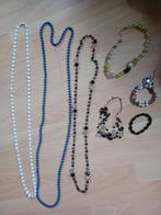 Leuke sieraden, 5 kettingen/ 2 armbandjes, Ophalen of Verzenden, Zo goed als nieuw, Overige materialen