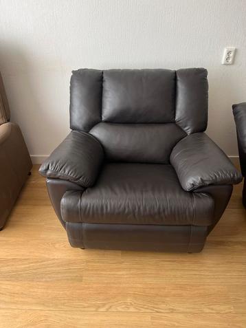 Leren fauteuil - Ook als set van 2 te koop! beschikbaar voor biedingen