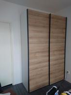 Kledingkast eiken schuifdeuren met spiegel, Huis en Inrichting, Kasten | Kledingkasten, Ophalen, 100 tot 150 cm, 200 cm of meer