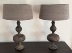 Twee prachtige tafellampen sober en stoer, Ophalen, Zo goed als nieuw, Rond, 50 cm of meer