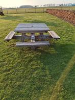 Picknicktafel eiken, Ophalen, Zo goed als nieuw, Rechthoekig
