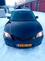 Mazda 3 1.6 Sedan 2003 Zwart, Auto's, 4 cilinders, Zwart, 1200 kg, Handgeschakeld