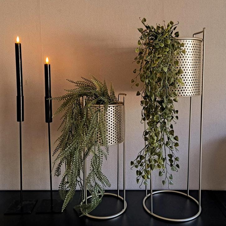 Gouden Plantenpotten Set - Hotel Chique, Huis en Inrichting, Woonaccessoires | Vazen, Nieuw, Ophalen of Verzenden