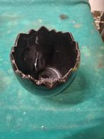 bloempot zwart gekarteld boltze home, Ophalen of Verzenden, 'T Olde Gre-j, Info@toldegrej.nl, Endepoelstraat 20f Didam