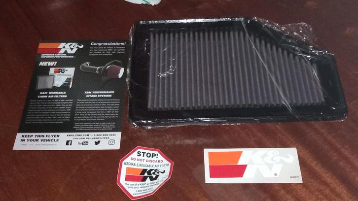 K&N paneel filter voor HONDA CR-V, Auto diversen, Tuning en Styling, Verzenden