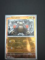 Terrakion - White Flare Masterball Holo, Ophalen of Verzenden, Zo goed als nieuw, Losse kaart, Foil