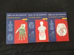 Sesam atlas van de anatomie deel 1, 2 en 3 in cassette, Boeken, Ophalen of Verzenden, Zo goed als nieuw