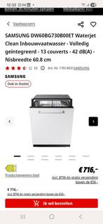 Samsung Waterjet Clean Inbouw Vaatwasser - goede staat!, Ophalen, Eco programma, 60 cm of meer, Nieuw