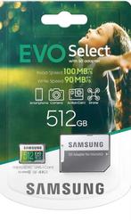 Samsung evo select 512gb (micro sd), Audio, Tv en Foto, Nieuw, Ophalen of Verzenden, 256 GB