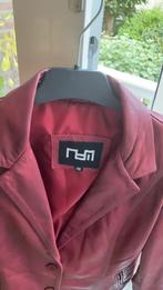 Rood leren colbert, maat 46, Maat 46/48 (XL) of groter, Ophalen of Verzenden, Zo goed als nieuw, Jasje