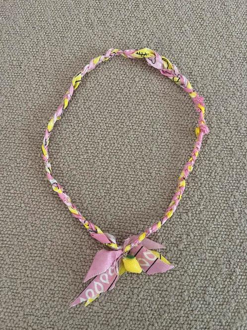 Bandana ketting citroen, Sieraden, Tassen en Uiterlijk, Kettingen, Zo goed als nieuw, Overige materialen, Ophalen of Verzenden