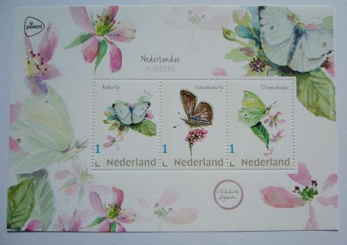 Nederlandse vlinders postfris Michelle Dujardin blok vel pf, Postzegels en Munten, Postzegels | Nederland, Postfris, Na 1940, Ophalen of Verzenden