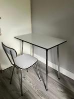 Vintage Formica Tafel met Stoel, Ophalen, Kunststof, Gebruikt, 100 tot 150 cm
