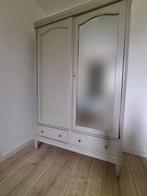 Mooie oude brocante kledingkast, Ophalen, Gebruikt, 50 tot 75 cm, 200 cm of meer