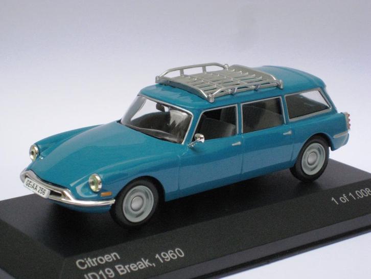 Citroen ID 19 Break 1960 Whitebox of Solido (Ixo) 1:43, Hobby en Vrije tijd, Modelauto's | 1:43, Nieuw, Auto, Solido, Ophalen of Verzenden