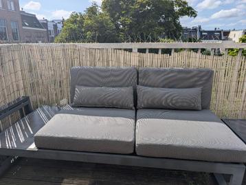 Loungebank + Tafel - SenS-Line Malaga Aluminium  beschikbaar voor biedingen