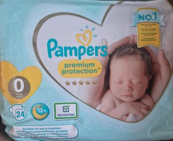 Pampers Premium Protection maat 0 | 96 luiers 4x24 beschikbaar voor biedingen