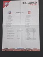 Line up FC Utrecht - FC Twente 2012/2013., Ophalen of Verzenden, Gebruikt, F.C. Twente