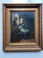 Olieverf kopie Vissersvrijage Albert Neuhuys Larense school, Antiek en Kunst, Ophalen of Verzenden