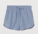 H&M sweatshort short blauw gemêleerd van joggingstof maat S, H&M, Kort, Blauw, Nieuw
