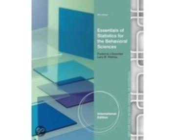 9781285051246 Essentials Of Statistics For The Behavioral Sc beschikbaar voor biedingen