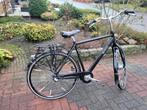 Gazelle herenfiets framemaat 55, 3 versnellingen, zwart, Fietsen en Brommers, Fietsen | Heren | Herenfietsen, Ophalen, Gebruikt