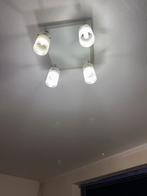 Moderne Plafondlamp met 4 Spots led, Huis en Inrichting, Lampen | Plafondlampen, Ophalen of Verzenden, Zo goed als nieuw, Metaal