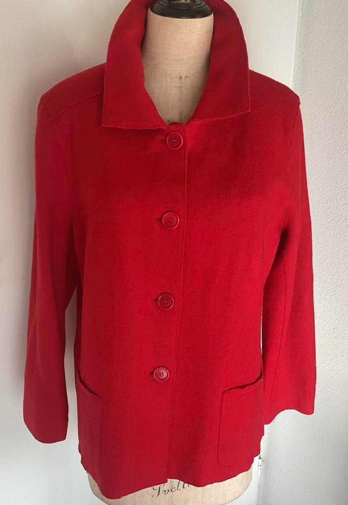 PRACHTIG NIEUW WOLLEN  VEST DEVERNOIS, Kleding | Dames, Truien en Vesten, Zo goed als nieuw, Maat 42/44 (L), Rood, Verzenden