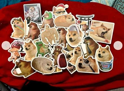 Doge stickerset 50 stuks, Hobby en Vrije tijd, Stickers en Plaatjes, Nieuw, Meerdere stickers, Ophalen of Verzenden