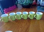 6  lime groen koffie kop / kopje / NIEUW / koffiekop, Huis en Inrichting, Keuken | Servies, Nieuw, Ophalen of Verzenden, Overige stijlen
