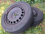 4 Continental Winterbanden 205/55 R16 91H, Auto-onderdelen, Banden en Velgen, Ophalen, Gebruikt, 16 inch, Banden en Velgen