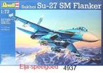 Revell 1:72 4937 Sukhoi Su-27 SM Flanker modelbouw vliegtuig, Hobby en Vrije tijd, 1:72 tot 1:144, Revell, Nieuw, Ophalen of Verzenden