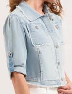 Florez zaza jeans jacket lichtblauw S nieuw, Jasje, Maat 36 (S), Florez, Verzenden