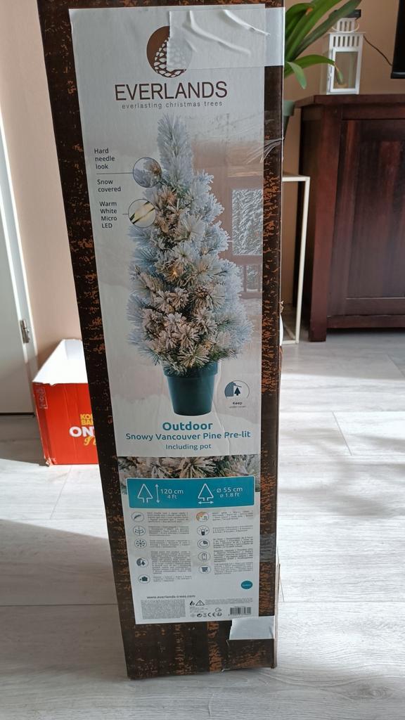 Kunst kerstboom met lampjes, Diversen, Kerst, Zo goed als nieuw, Ophalen
