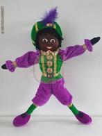 Authentieke Etos etalage zwarte Piet pop - 45cm, groen/paars, Verzenden, Zo goed als nieuw