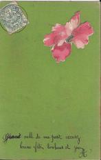 U20 gelopen oude ansichtkaart frankrijk felicitatie, Ophalen of Verzenden, 1940 tot 1960, Gelopen, Overige thema's