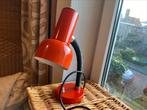 Vintage , Oranje bureaulamp met knipperdje, perfect, Hala?, Overige typen, Ophalen of Verzenden