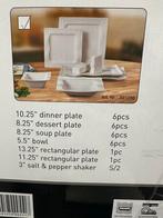 Compleet nieuw servies - 12 personen, Ophalen, Nieuw, Effen, Porselein