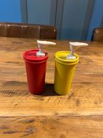 Tupperware mayonaise ketchup potje, Huis en Inrichting, Keuken | Tupperware, Ophalen of Verzenden, Geel, Overige typen