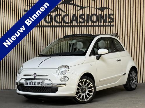 Fiat 500C 1.2 Lounge CABRIO/AIRCO/LEDER/NAP/80DKM/UNIEK!, Auto's, Fiat, Bedrijf, Te koop, 500C, ABS, Airbags, Airconditioning