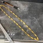 14k gouden ketting monte carlo versace schakel, Sieraden, Tassen en Uiterlijk, Kettingen, Ophalen of Verzenden, Nieuw, Goud